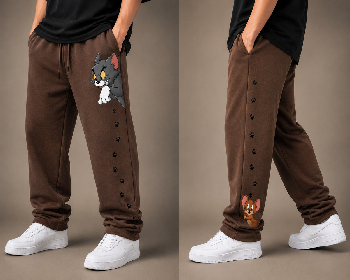 Tom & Jerry Chase Sweatpants/ Straight Fit