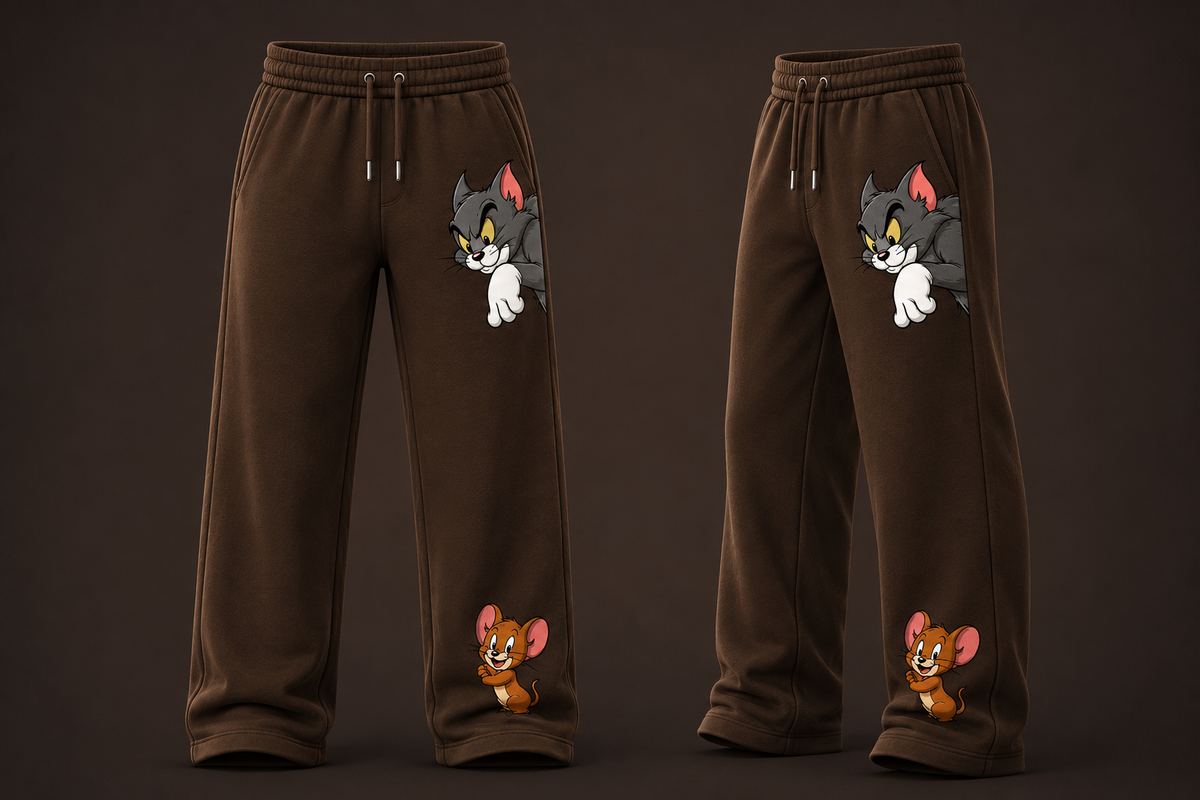 Tom & Jerry Sweatpants/ Straight Fit