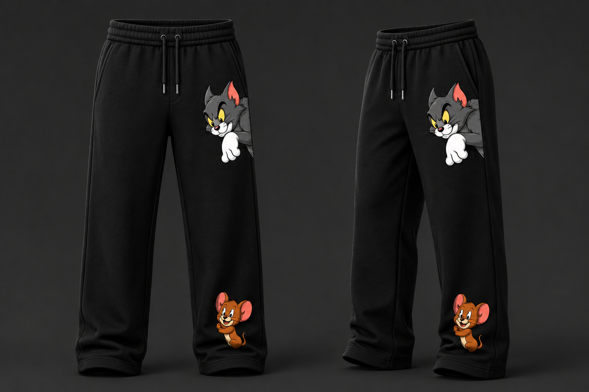 Tom & Jerry Sweatpants/ Straight Fit