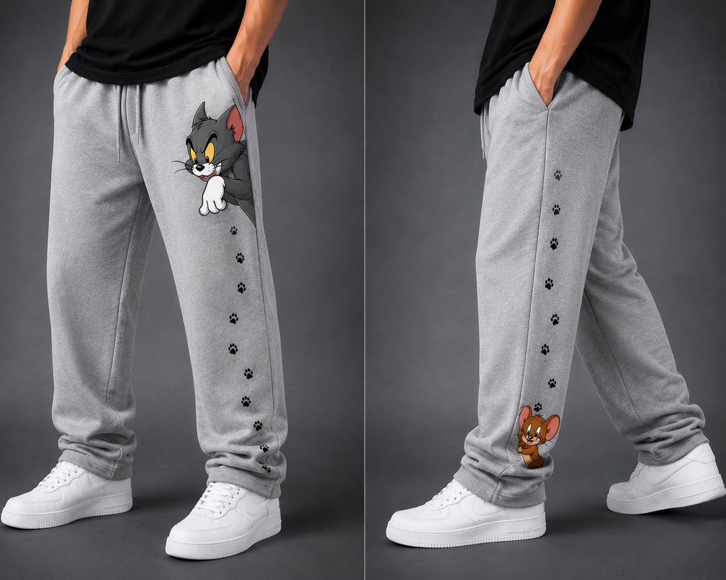 Tom & Jerry Chase Sweatpants/ Straight Fit