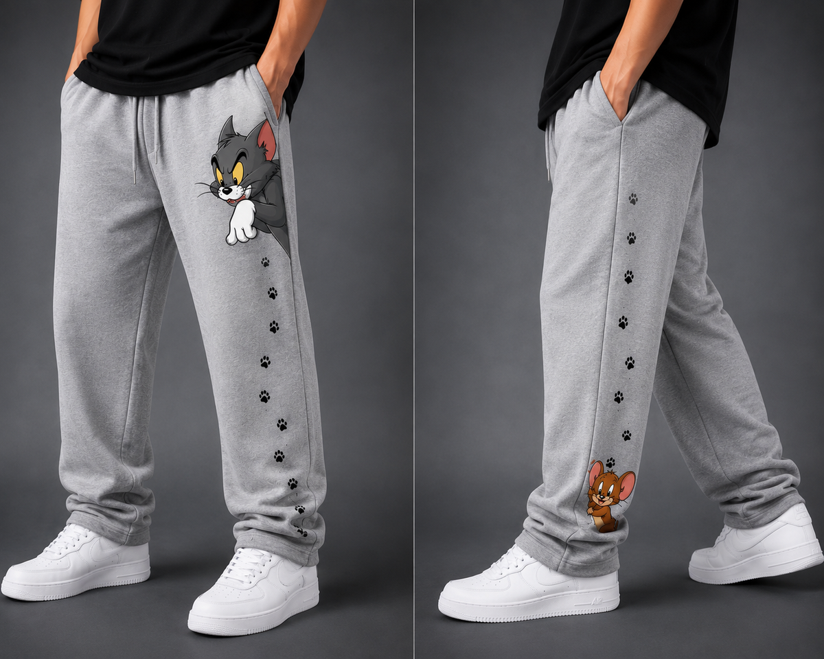 Tom & Jerry Chase Sweatpants/ Straight Fit