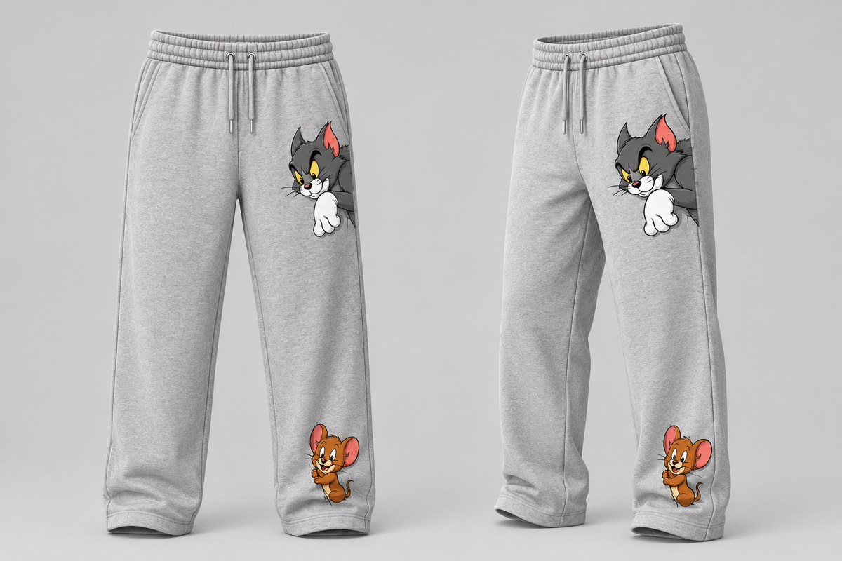 Tom & Jerry Sweatpants/ Straight Fit