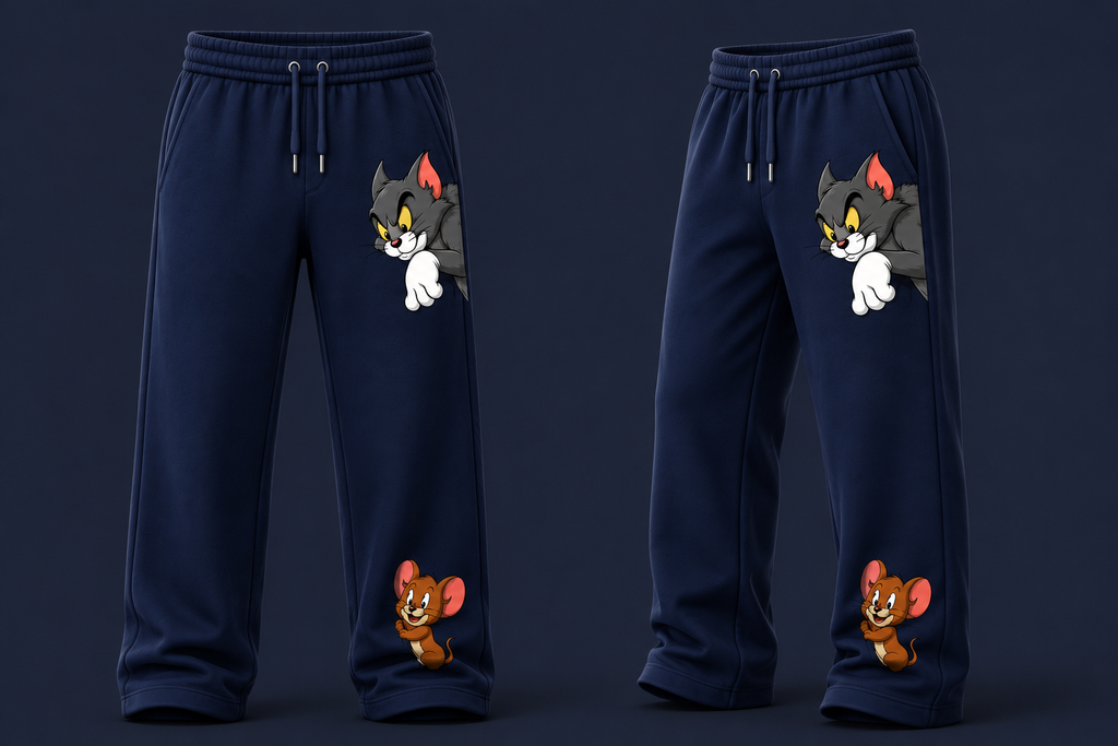 Tom & Jerry Sweatpants/ Straight Fit