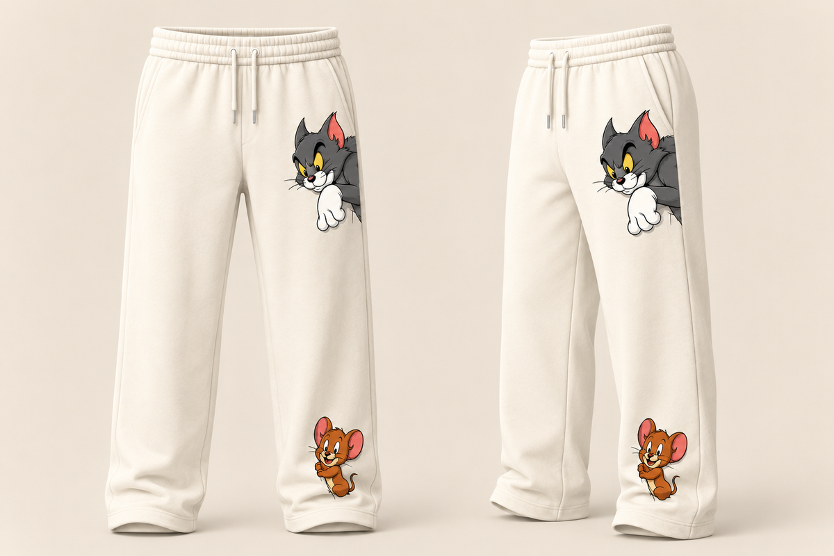 Tom & Jerry Sweatpants/ Straight Fit